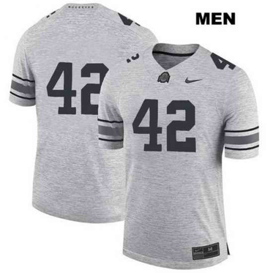 Bradley Robinson Ohio State Buckeyes Authentic Nike Mens Stitched  42 Gray College Football Jersey Without Name Jersey